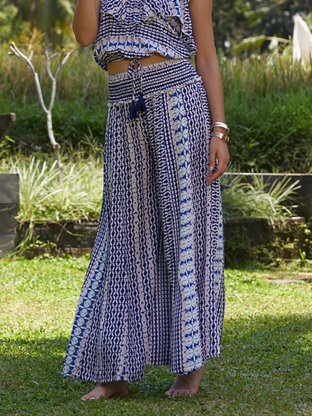 Surf Gypsy Patterned Flowy Pants